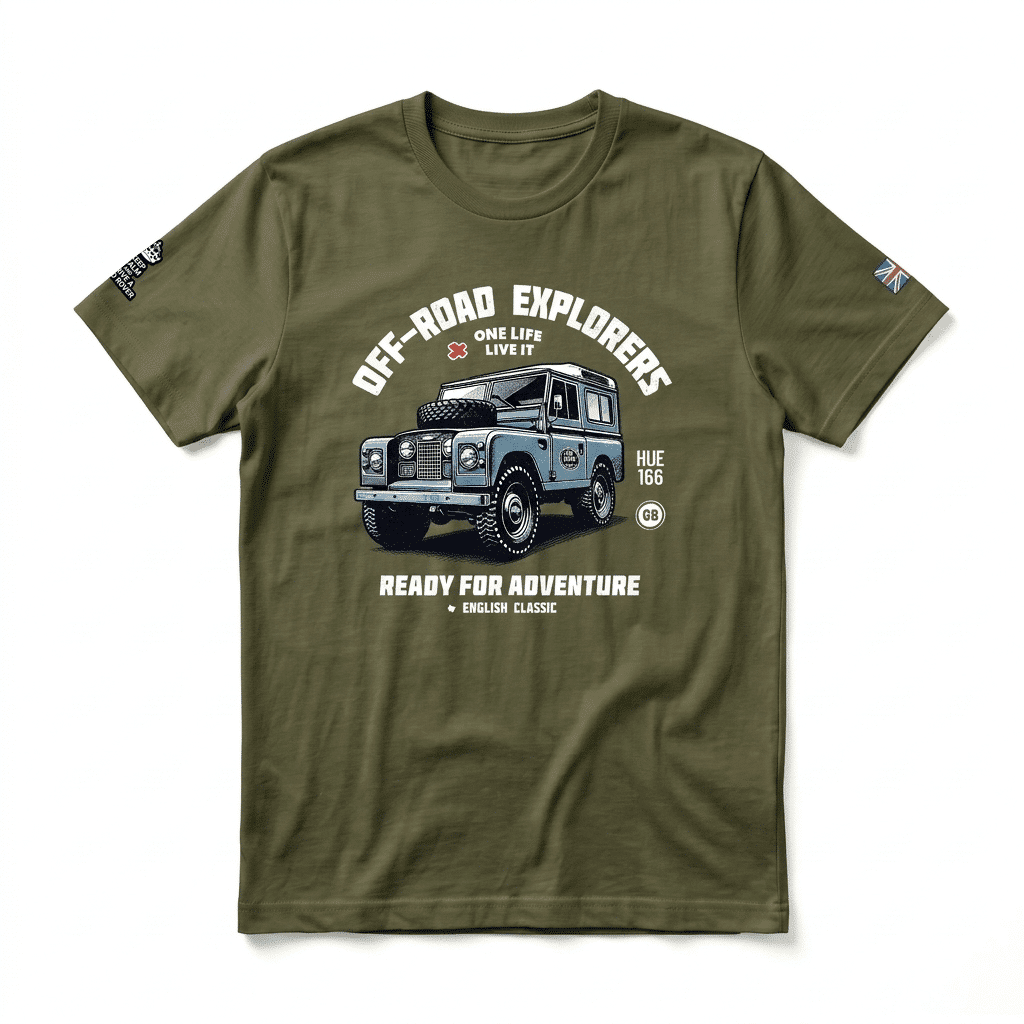 T-shirt Land Rover Series - Military Green T-shirt Land Rover Series - Military Green