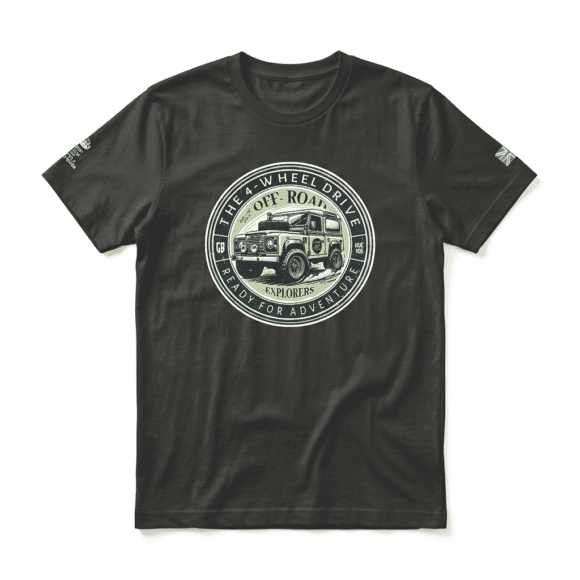 T-shirt Land Rover defender 90 - Vintage Black