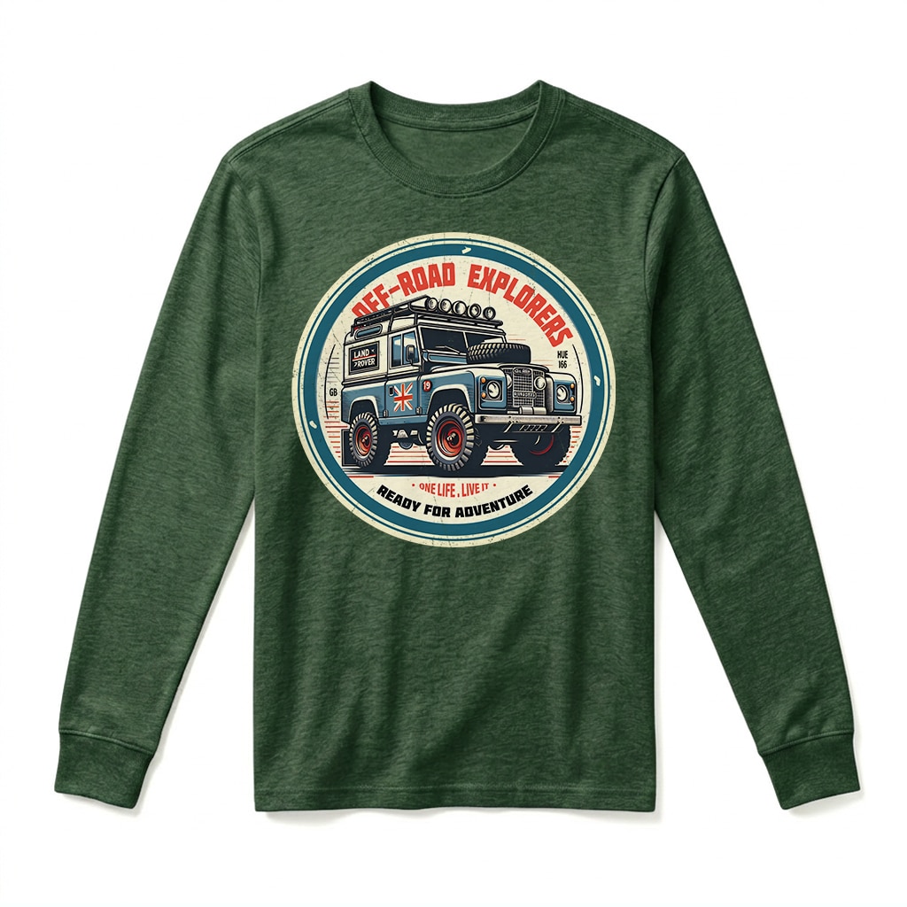 T-shirt Manches Longues Land Rover Series - Forest Green