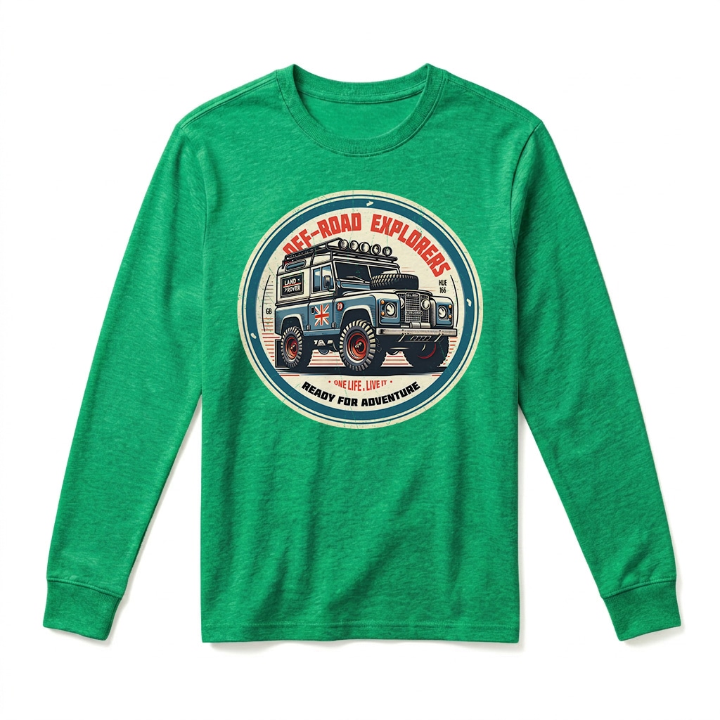 T-shirt Manches Longues Land Rover Series - Irish Green