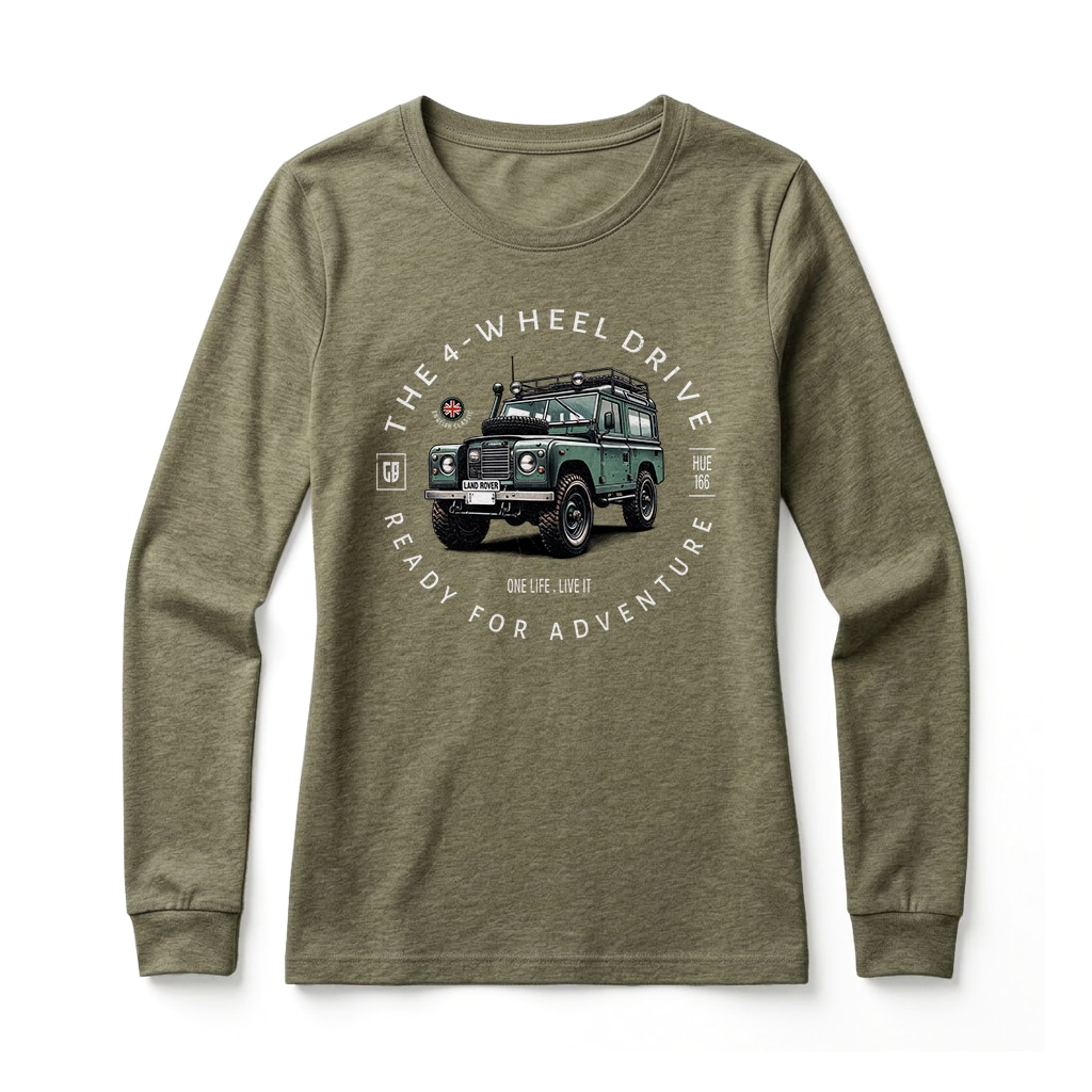Land Rover Series Long Sleeve T-Shirt - Military Green Land Rover Series Long Sleeve T-Shirt - Military Green