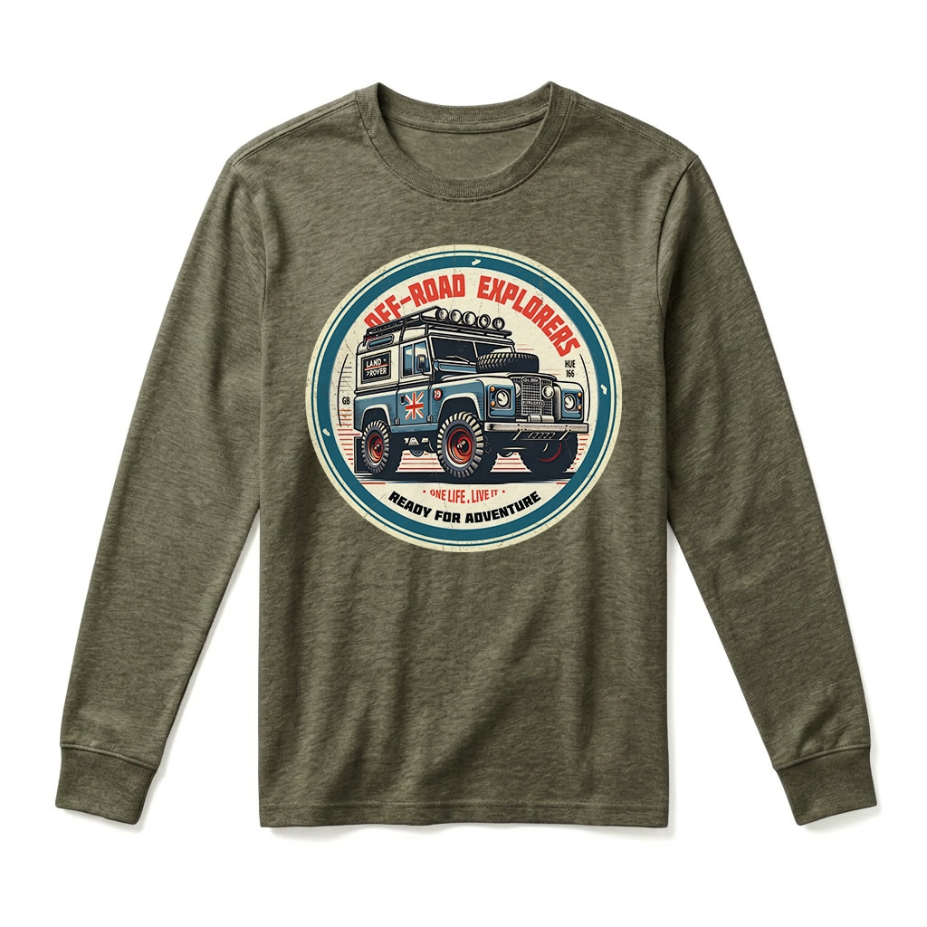 T-shirt Manches Longues Land Rover Series - Military Green