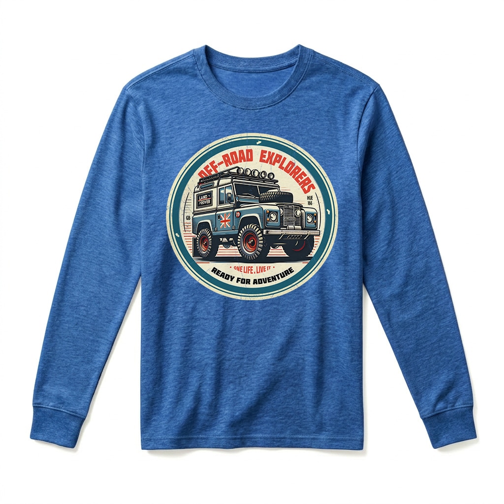 T-shirt Manches Longues Land Rover Series - Royal