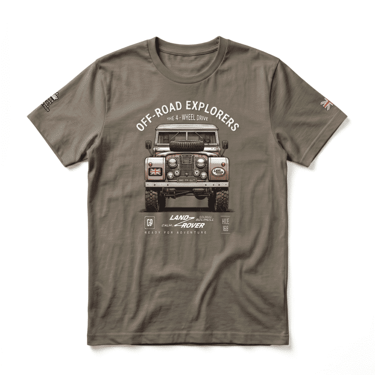 T-shirt Land Rover Series / army