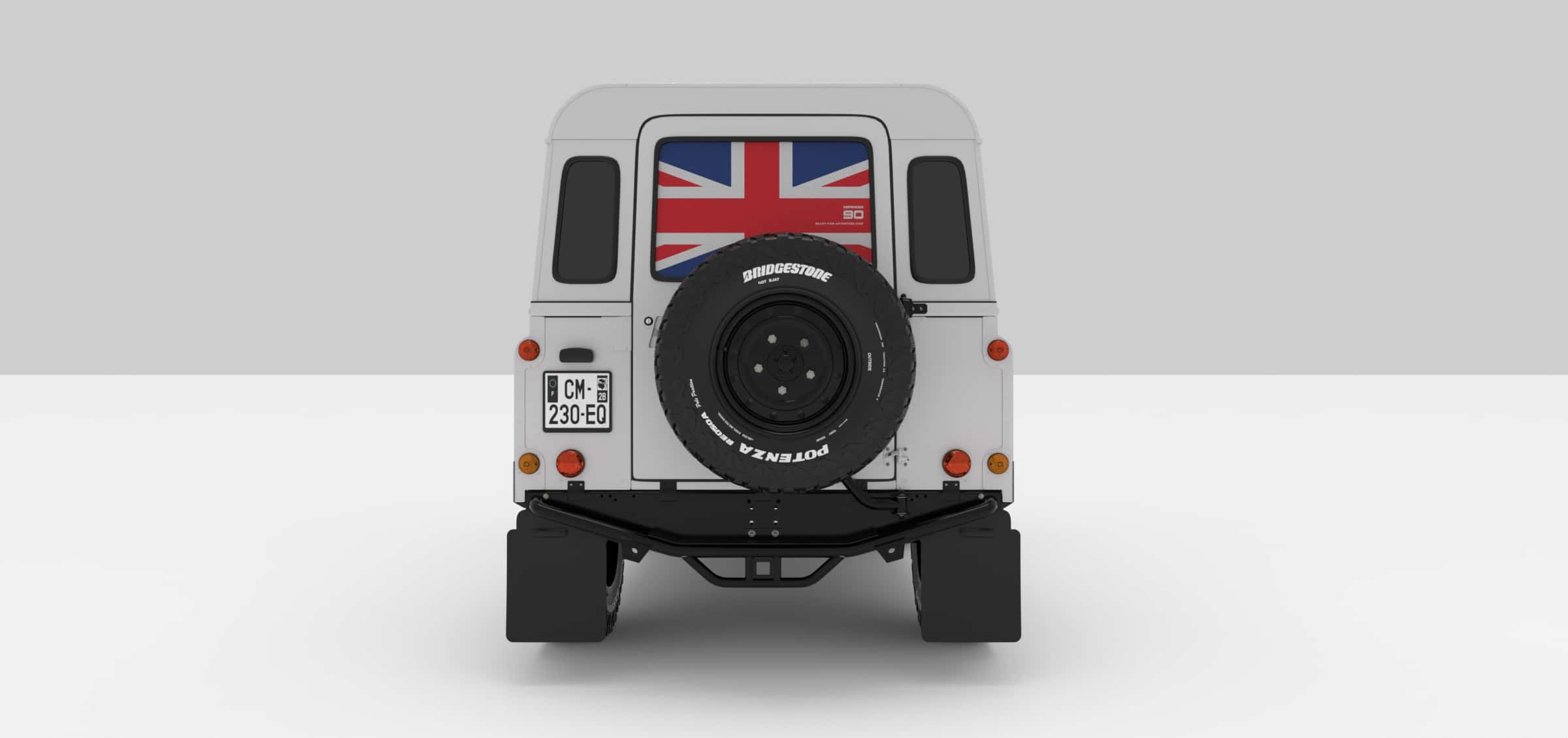 sticker-union-jack-couleur-defender-90 Stickers Décoration Land Rover Defender